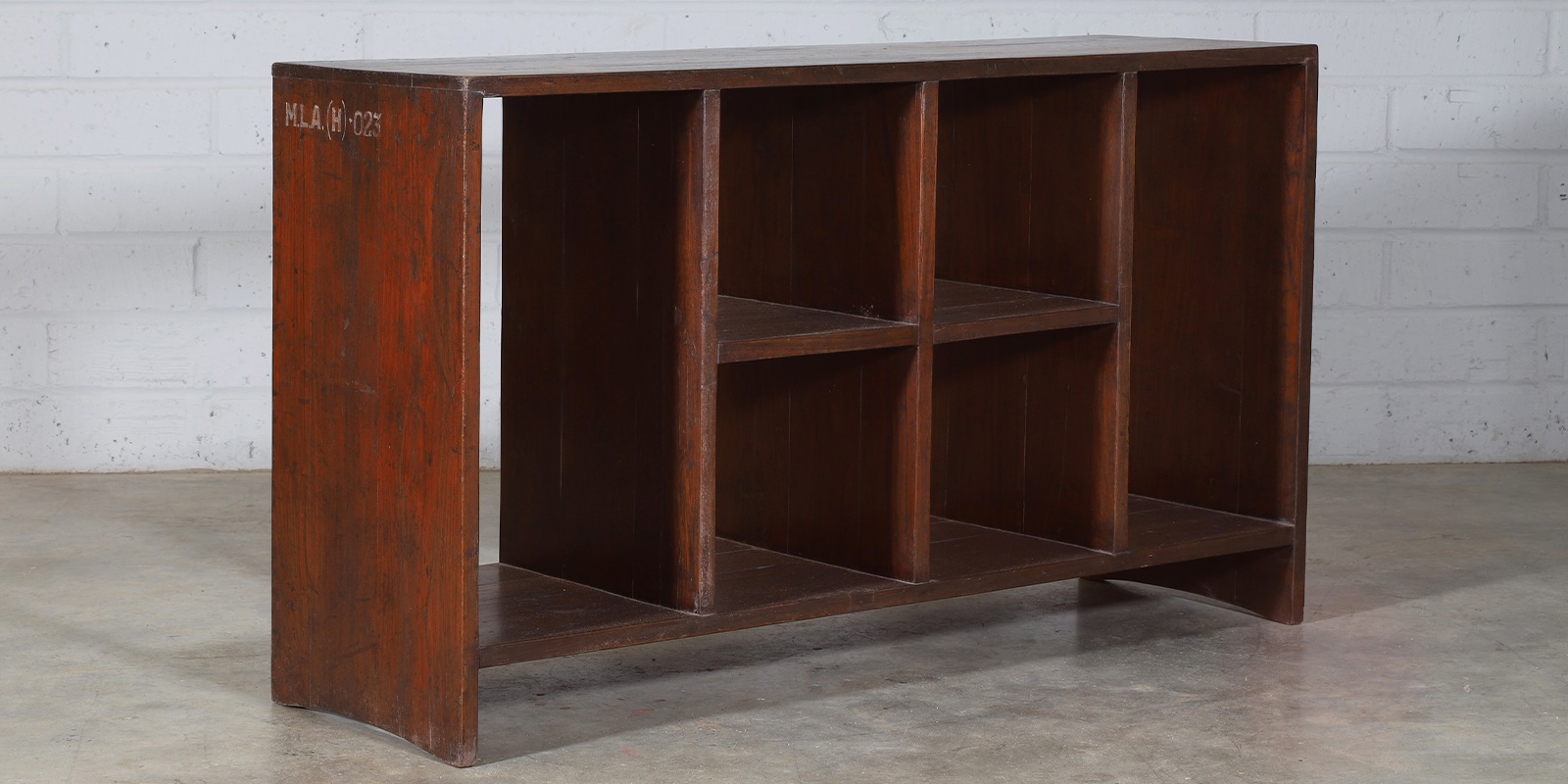 Pierre Jeanneret (Swiss, 1896-1967), a teak file rack, c.1955 (Sold for £16,900)